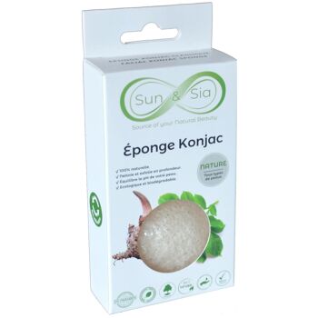 Eponge Konjac 100% Naturelle Visage - En Boite | Plusieurs Modèles au Choix 10