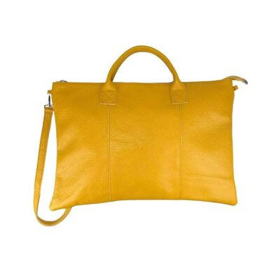 Women's Italian Leather Handbag with Interior Pocket