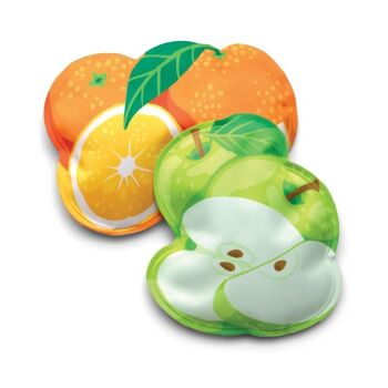 ICEPADZ- set de 2 blocs gel congélation souples - Kitty chats/Fruits/Végan légumes/Sun nuage - été - froid - frais 4