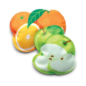 ICEPADZ- set de 2 blocs gel congélation souples - Kitty chats/Fruits/Végan légumes/Sun nuage - été - froid - frais 5