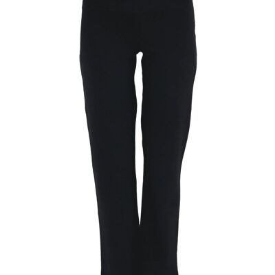 4070S | Pantalones de yoga de pierna recta para mujer - Negro