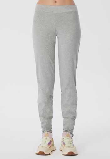 4415G | Pantalon de yoga stretch femme - gris clair 3