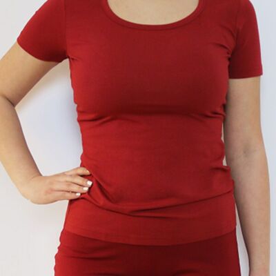 4456K | Maglietta basic da donna - rossa