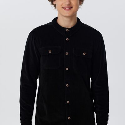 9233-021 | Unisex Corduroy Shirt - Black