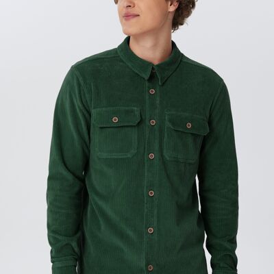 9233-067 | Unisex corduroy shirt - pine needle