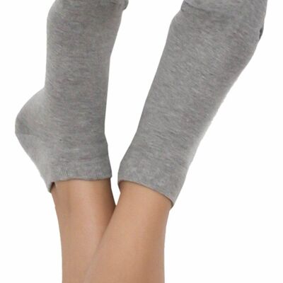 9303 | Unisex sneaker socks - grey melange (pack of 6)