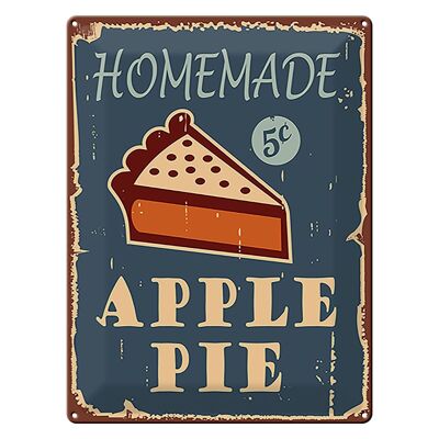 Blechschild Kuchen 30x40cm Homemade Apple Pie (Apfelkuchen)