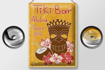 Plaque en tôle 30x40cm Tiki Bar Aloha Hawaii 2