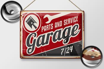 Panneau en étain rétro 40x30cm, pièces de Garage, service de pièces de voiture 2