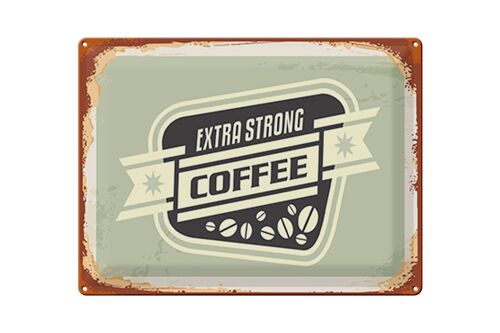 Blechschild Kaffee 40x30cm extra strong Coffee