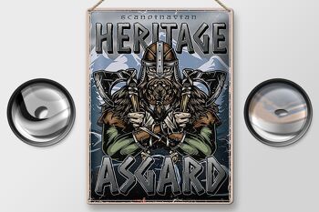 Plaque en tôle Viking 30x40cm Heritage Asgard Scandinave 2