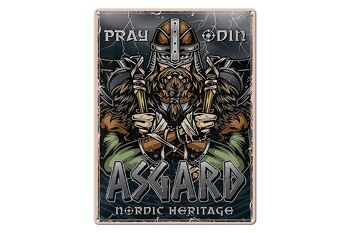 Plaque en tôle Viking 30x40cm Asgard Nordic Heritage 1