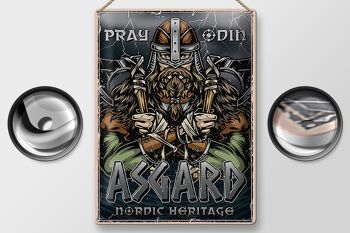 Plaque en tôle Viking 30x40cm Asgard Nordic Heritage 2