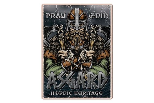 Blechschild Wikinger 30x40cm Asgard nordic Heritage