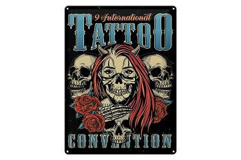 Signe en tôle tatouage 30x40cm International Tatoo 1