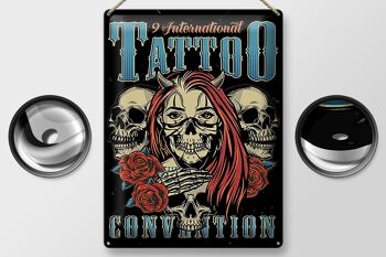 Signe en tôle tatouage 30x40cm International Tatoo 2