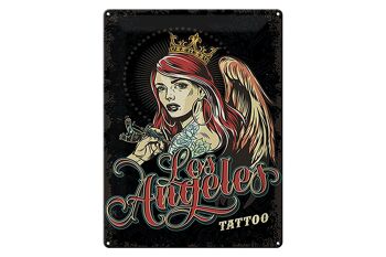 Plaque en tôle Pinup 30x40cm Tattoo Los Angeles 1