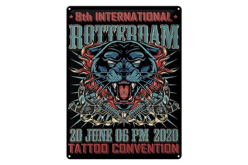 Blechschild Tattoo 30x40cm Rotterdam Convention 20 june