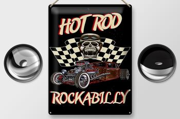 Plaque en tôle voiture 30x40cm hot rod rockabilly 2