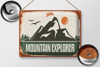 Plaque en tôle rétro 40x30cm Mountain Explorer 2
