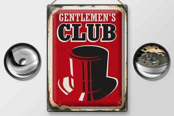 Plaque en étain rétro 30x40cm Gentlemen's Club Men 2