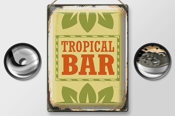 Plaque en tôle 30x40cm Tropical Bar Summer 2