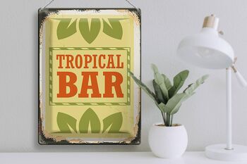 Plaque en tôle 30x40cm Tropical Bar Summer 3