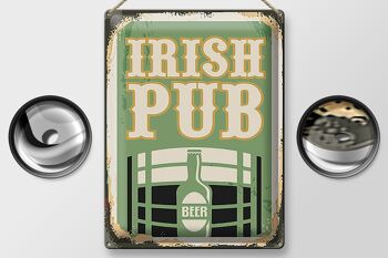 Signe en étain rétro 30x40cm, Pub irlandais, bière, alcool 2