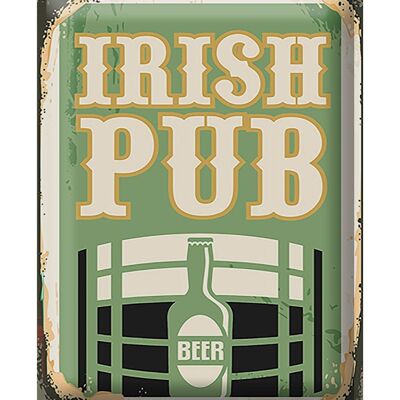 Blechschild Retro 30x40cm Irish pub Beer Bier Alkohol