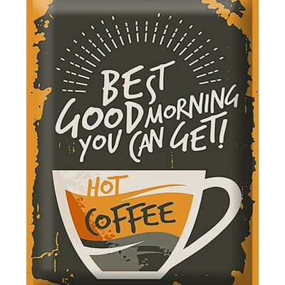 Blechschild Retro 30x40cm Kaffee best good morning hot Coffee