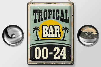 Plaque en tôle 30x40cm Tropical Bar Retro 00-24 2