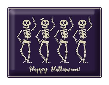 Plaque en tôle Halloween 40x30cm Happy Halloween Festival 1