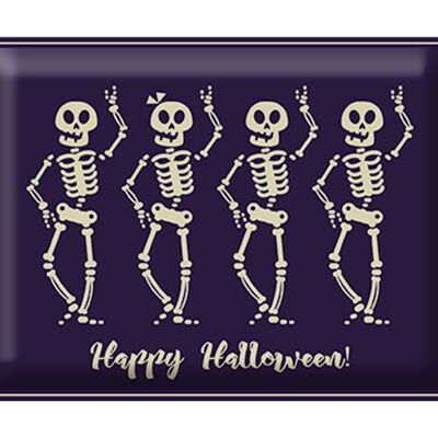 Cartel de chapa Halloween 40x30cm Feliz Festival de Halloween