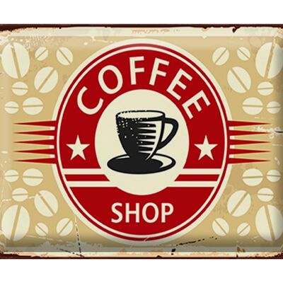 Blechschild Retro 40x30cm Kaffee Coffee Shop