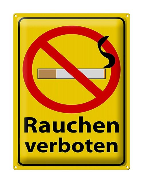 Blechschild Hinweis 30x40cm Rauchen Verbot