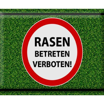 Blechschild Hinweis 40x30cm Rasen Betreten verboten