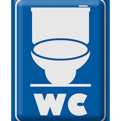 Blechschild Hinweis 30x40cm WC Piktogramm Toilette