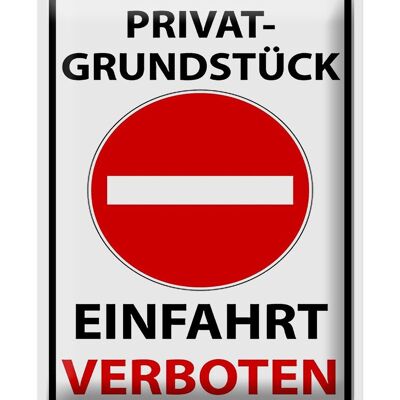 Blechschild Halteverbot 30x40cm Privat Einfahrt verboten