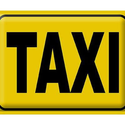 Blechschild Hinweis 40x30cm Taxi Geschenk Wanddeko