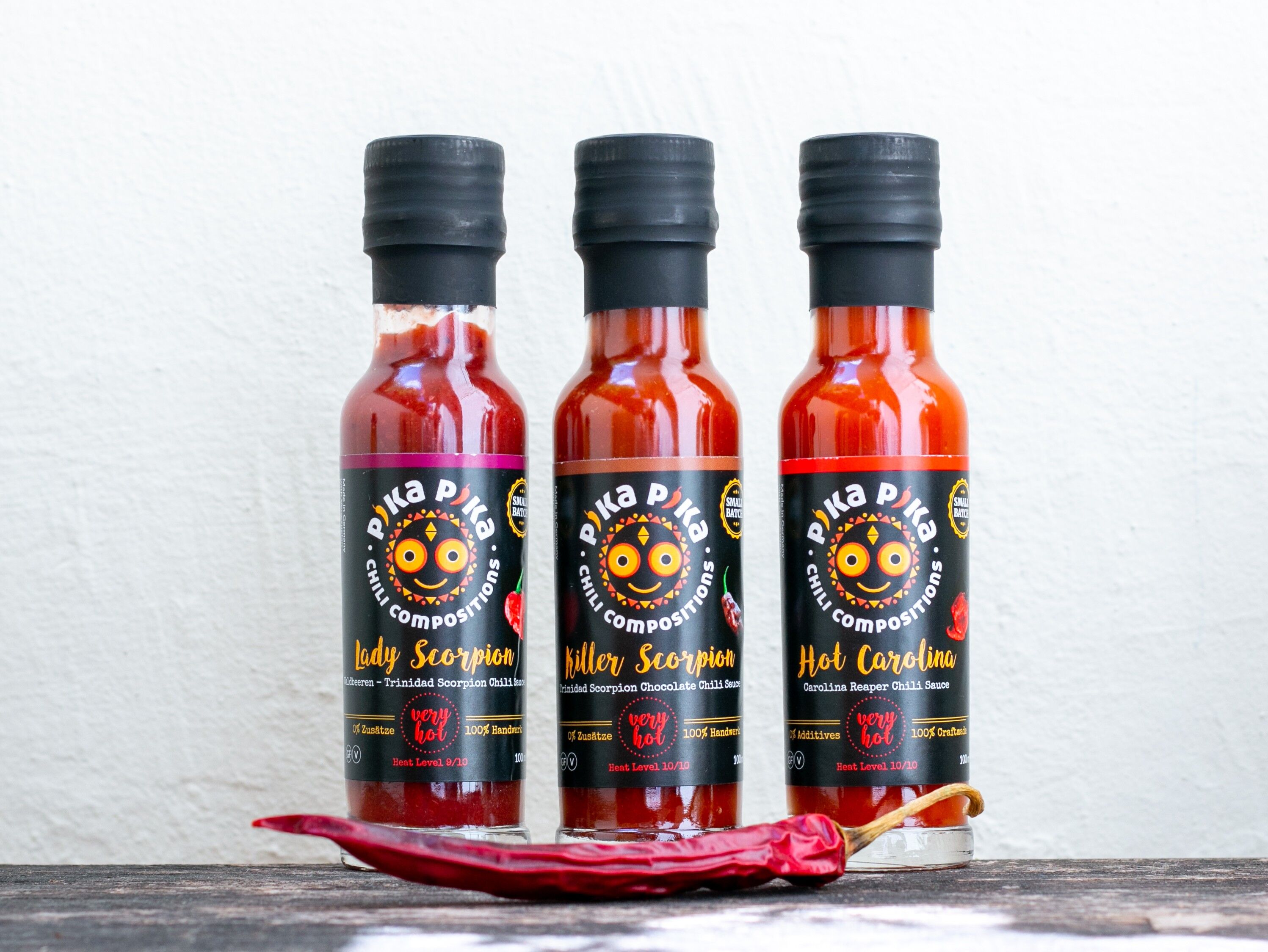 Confezione regalo extra hot "Trio" // piccantezza 9 e 10 da 10