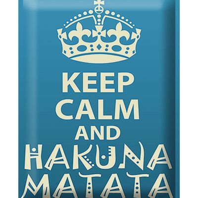 Blechschild Spruch 30x40cm Keep Calm and Hakuna Matata