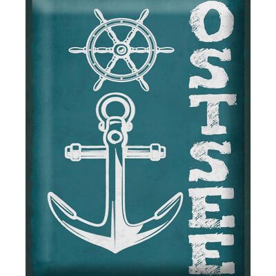 Blechschild Hinweis 30x40cm Ostsee Anker See Schiff