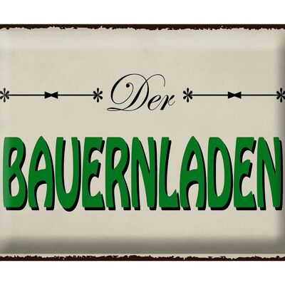 Blechschild Hinweis 40x30cm Bauernladen Hofladen Verkauf