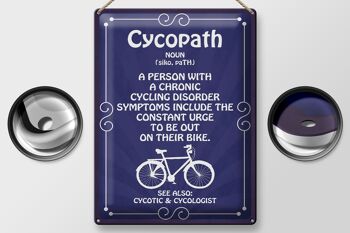 Plaque en étain indiquant 30x40cm Cycopath Cyclisme Chronique 2