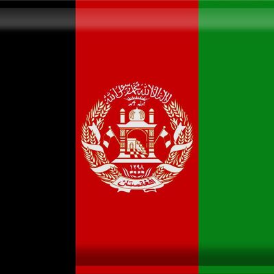 Tin sign flag Afghanistan 40x30cm Flag of Afghanistan