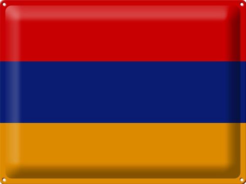 Blechschild Flagge Armenien 40x30cm Flag of Armenia