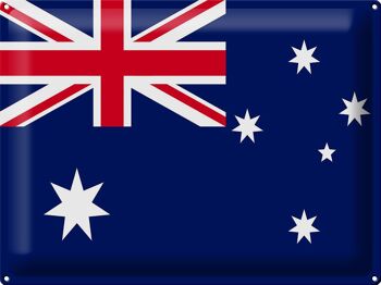 Drapeau de l'australie en étain, 40x30cm, drapeau de l'australie 1