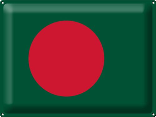 Blechschild Flagge Bangladesch 40x30cm Flag of Bangladesh