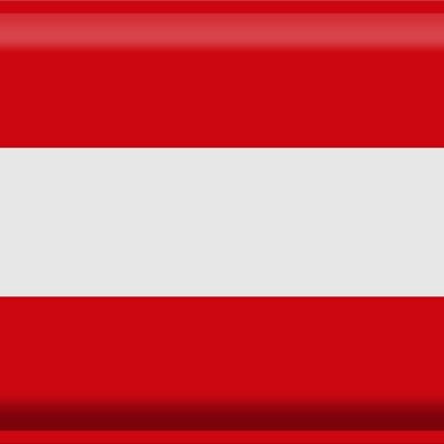 Cartel de chapa Bandera de Austria 40x30cm Bandera de Austria