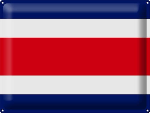 Blechschild Flagge Costa Rica 40x30cm Flag of Costa Rica